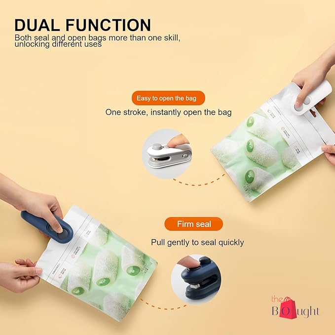 2 in 1 USB Rechargeable Magnetic Heat Sealing and Cutting Bag Seale