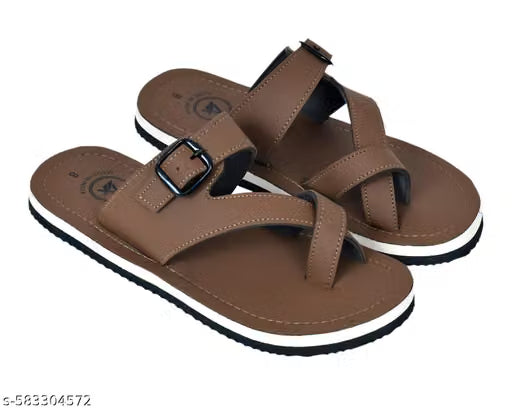 MAAN latest fancy and stylish leather look mens slippers