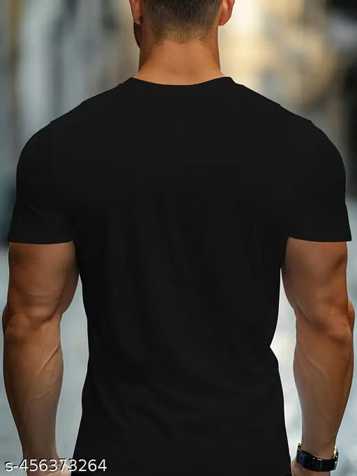 Men's Color Block Pattern Fashion Crew Neck Short Sleeve Quality T-shirt for all seasons