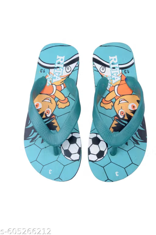 RITA-NEW-GOAL 20/80-TURQUISE-“Kids’ Fun & Durable Hawai Chappals – Safe & Comfortable”