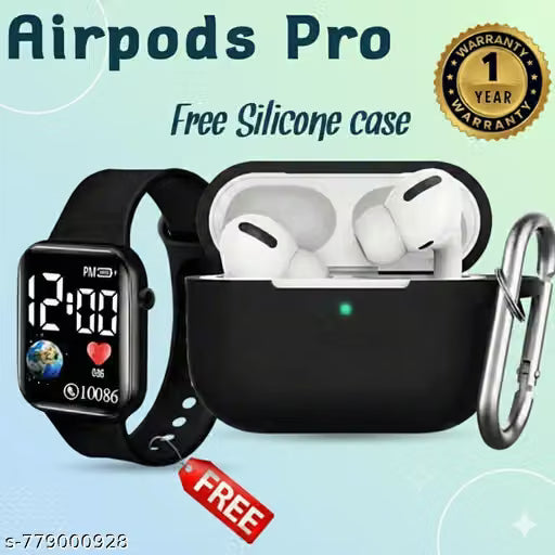 Wireless TWS Bluetooth Ear buds with Free Protective Case (black) | High-Quality Sound | Long Battery Life | Touch Control Ear buds | Comfortable Fit | Bluetooth 5.3 Ear buds |
