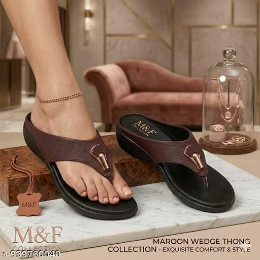 Women Fancy Flip Flop Flats | Comfortable Daily Use Chappal for Women | Soft Sole Casual Footwear for Girls | Stylish Toe Ring Sandals