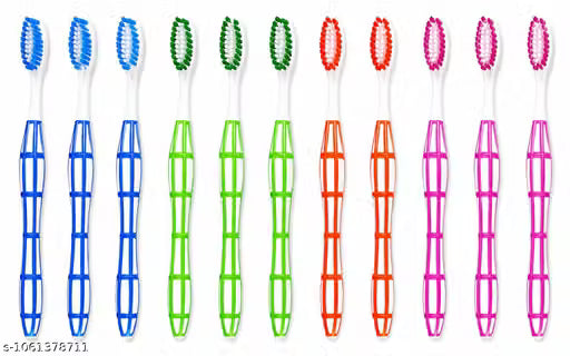 Toothbrush,” “Pack of 12,” “Soft Bristle,” “Family Toothbrush”