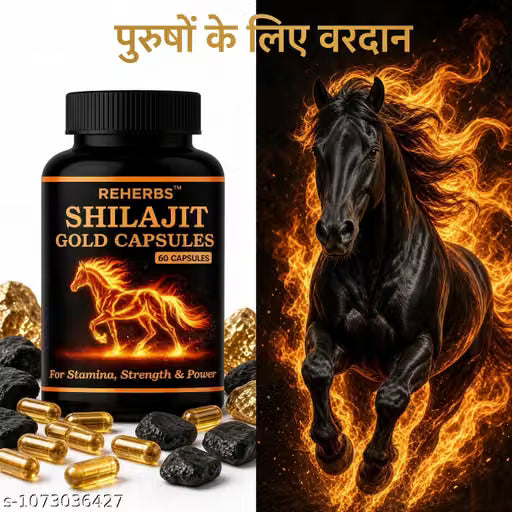 Pure Natural & Herbal Shilajit Gold Capsules 60 Capsules, 500MG - Natural Energy Booster
