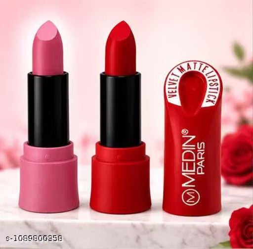 Medin Paris Velvet Matte Lipsticks combo set (2) Carrat Skin Pink