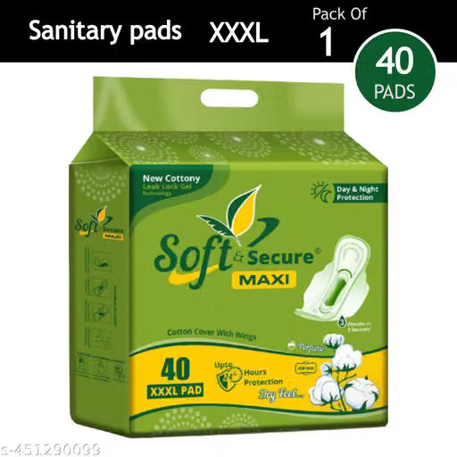 Soft Secure Maxi Care Pads Green The Perfect Blend of Comfort, Absorbency, and Discreet Protection Ultra-Absorbent Soft Secure Maxi Care Pads in Green Ultimate Comfort and Protection for All-Day Freshness (pack of 1, 40 pcs)