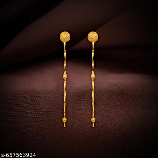 Suidhaga Earrings Golden Suidhaga Traditional Collection Of Premium Brass Handmade Suidhaga Earrings For Women And Girls (Sales Pack 1 Pair)