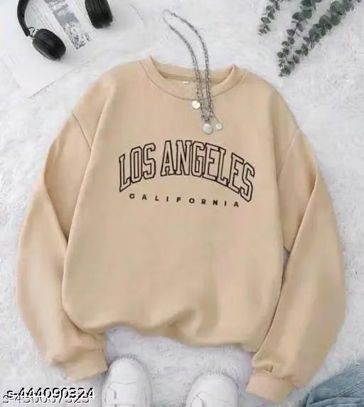 Pretty Fashionista Trendy Fashionable Printed Sweatshirt For Women's