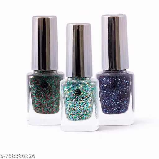 CEMERA PLAYFUL Nail Polish Combo Pack of 3 (10ml Each) | High Pigment | Quick Dry | Glossy Finish