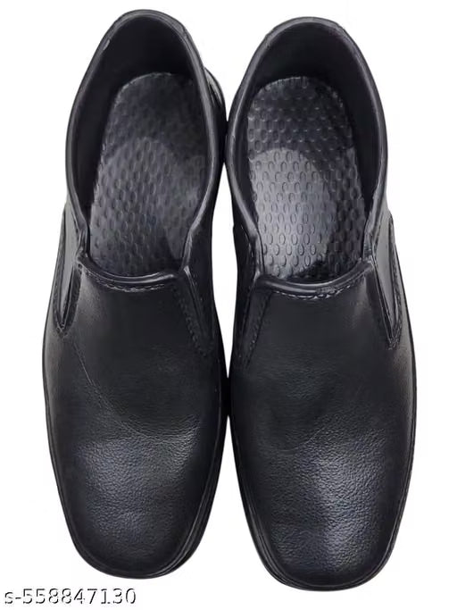 Best black formal shoes for men / black formal Rubber shoes lightweight waterproof shoes for menDurable Rubber Formal Shoes for Men Men’s