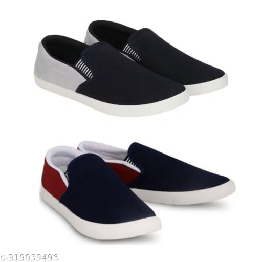 Pack of 2-2s combo shoes for men| black red-blue black- t blue combo shoes in color| comfortable and walking shoes for men