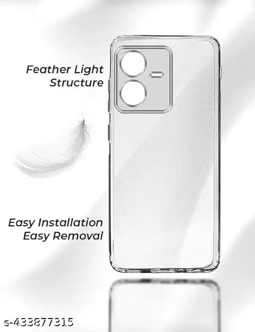 CoverMafia Transparent Back Case Cover for Vivo Y22