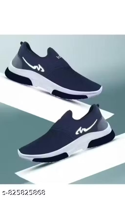 Men’s Navy Blue Slip-On Sports Sneakers