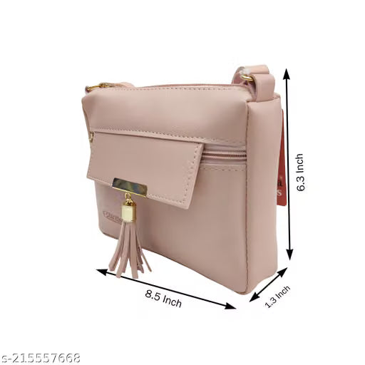 Pink , Brown Women Sling Bag Trendy|Classic|Party for Womens, Made With Best Quality