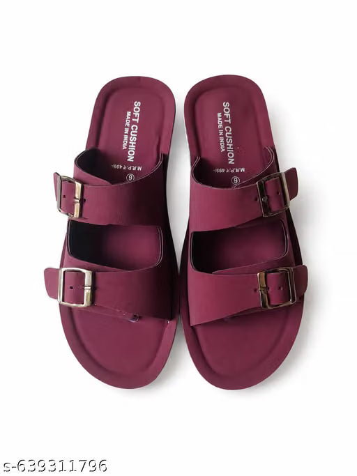 Latest Trendy Fancy and stylish Double Belt Comfort Sandals | slippers | Chappal For Womens