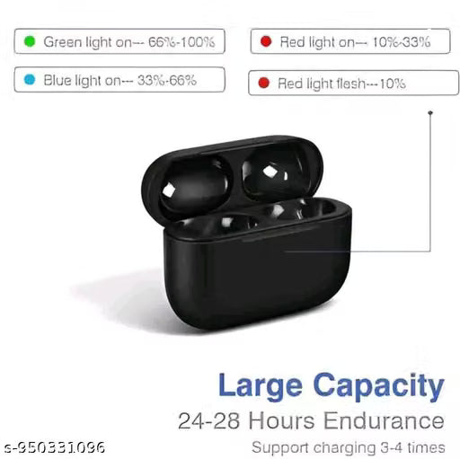 Wireless TWS Bluetooth Ear buds, High-Quality Sound, Long Battery Life, Touch Control Ear buds, Comfortable Fit, Bluetooth 5.1 Ear buds, Premium Design Combo, Perfect for Music, Calls, and Ideal for Gaming, Workout and Travel with Clipper Combo