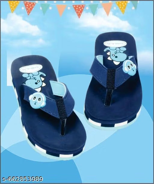 Kids Comfy Slippers, Quick Dry Slip-On Footwear for Boys & Girls