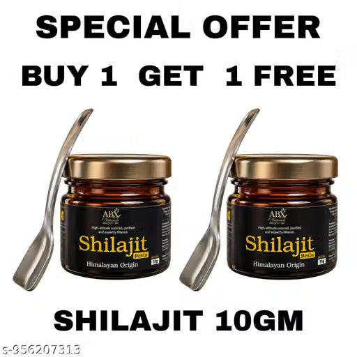 Premium Himalayan Shilajit Resin 10g +10g | Pure Natural Energy Booster | Authentic Mineral Rich Shilajit for Men & Women