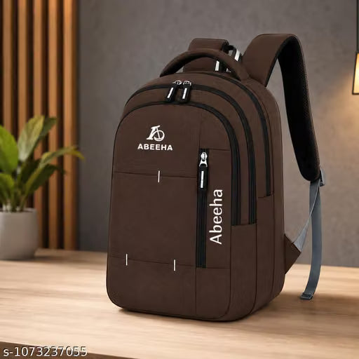 Abeeha Laptop Backpack School backpack college backpack travel backpack | 15.6 Inch Water Resistant Laptop Bag for Men & Women | Spacious Multi-Compartment College, Office & Travel Backpack | Stylish Daily Use Bag | 19 × 13 × 7 Inch