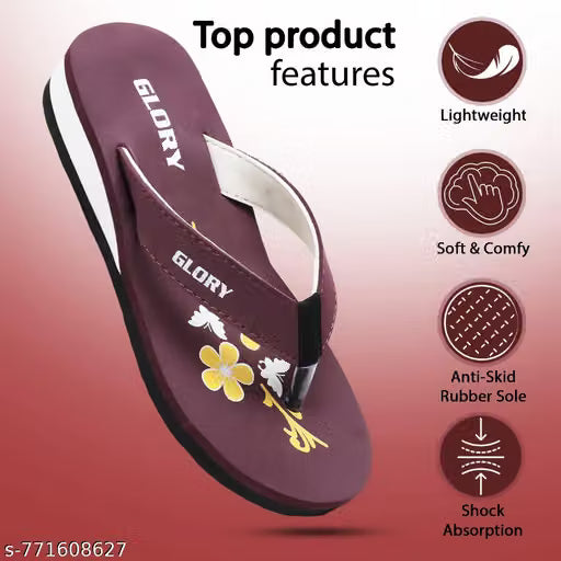 KOEE Women's Flatform Heel Slipper Flipflop/Daily Flipflops/Slipper For Girl Women Stylish | Super Soft | Ultra-Light |Flip-Flop Daily Use | Casual wear| Anti Skid |Thong Slippers for Women
