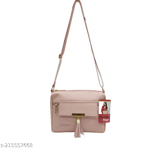 Pink , Brown Women Sling Bag Trendy|Classic|Party for Womens, Made With Best Quality