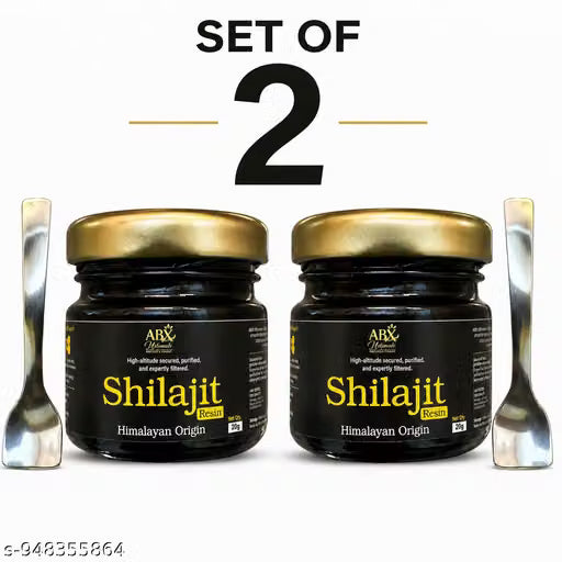 20g + 20g Pure Himalayan Shilajit Resin | Energy Booster | Rich in Fulvic Acid & 70+ Minerals | Natural Ayurvedic Supplement for Men & Women
