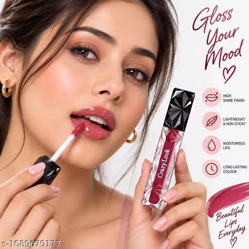 Crazy Look Diamond Forever Matte Lipsticks 4 pcs Set (Large Size Lipsticks Red)