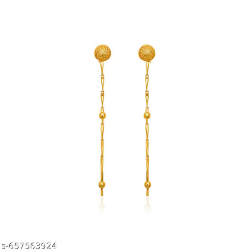 Suidhaga Earrings Golden Suidhaga Traditional Collection Of Premium Brass Handmade Suidhaga Earrings For Women And Girls (Sales Pack 1 Pair)
