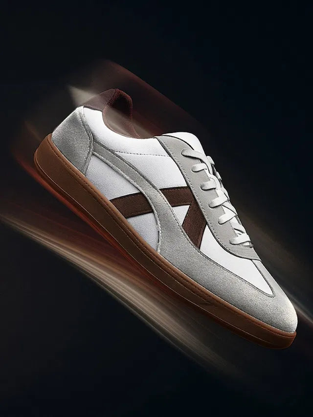 Men Grey & White Sneakers