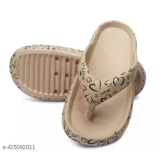 Ladies New Stylish Love Printed slippers